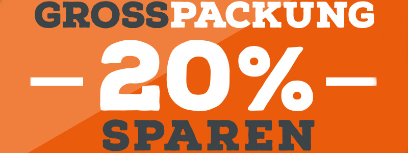 Jetzt NEU: Großpackungen zum Vorteilspreis